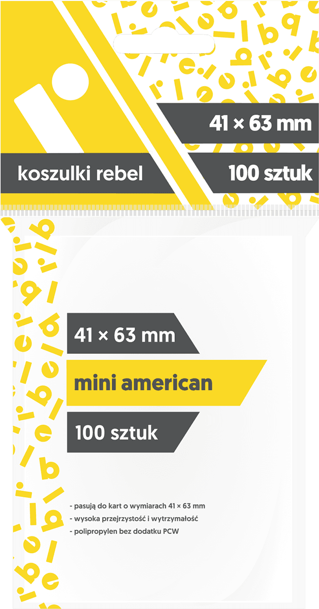 Koszulki na karty Rebel (41x63 mm) "Mini American", 100 sztuk