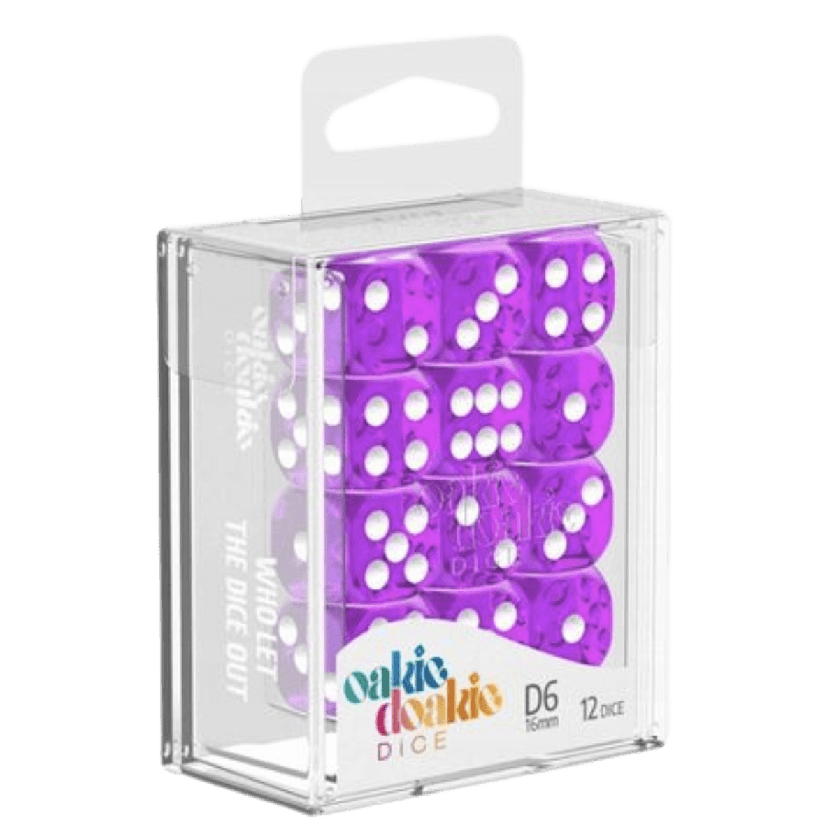 Oakie Doakie Dice D6 Translucent-Purple 12