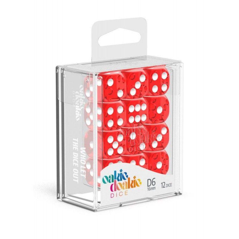 Oakie Doakie Dice D6 Translucent-Red 12