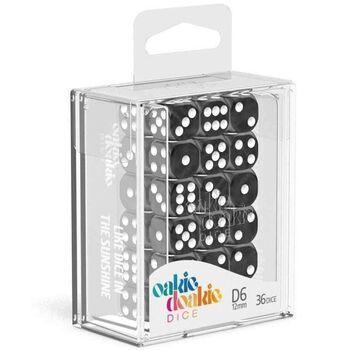 Oakie Doakie Dice D6 Solid-Black 36