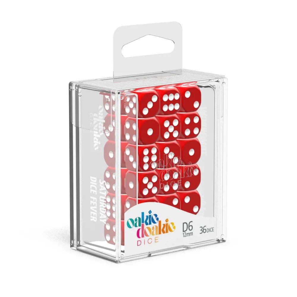 Oakie Doakie Dice D6 Solid-Red 36