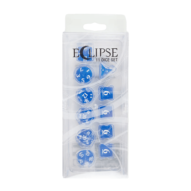 Eclipse 11 Dice Set: Pacific Blue