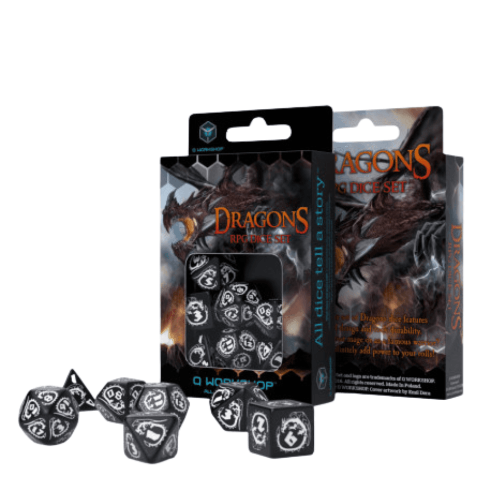 Komplet Kości Dragons: Hematite