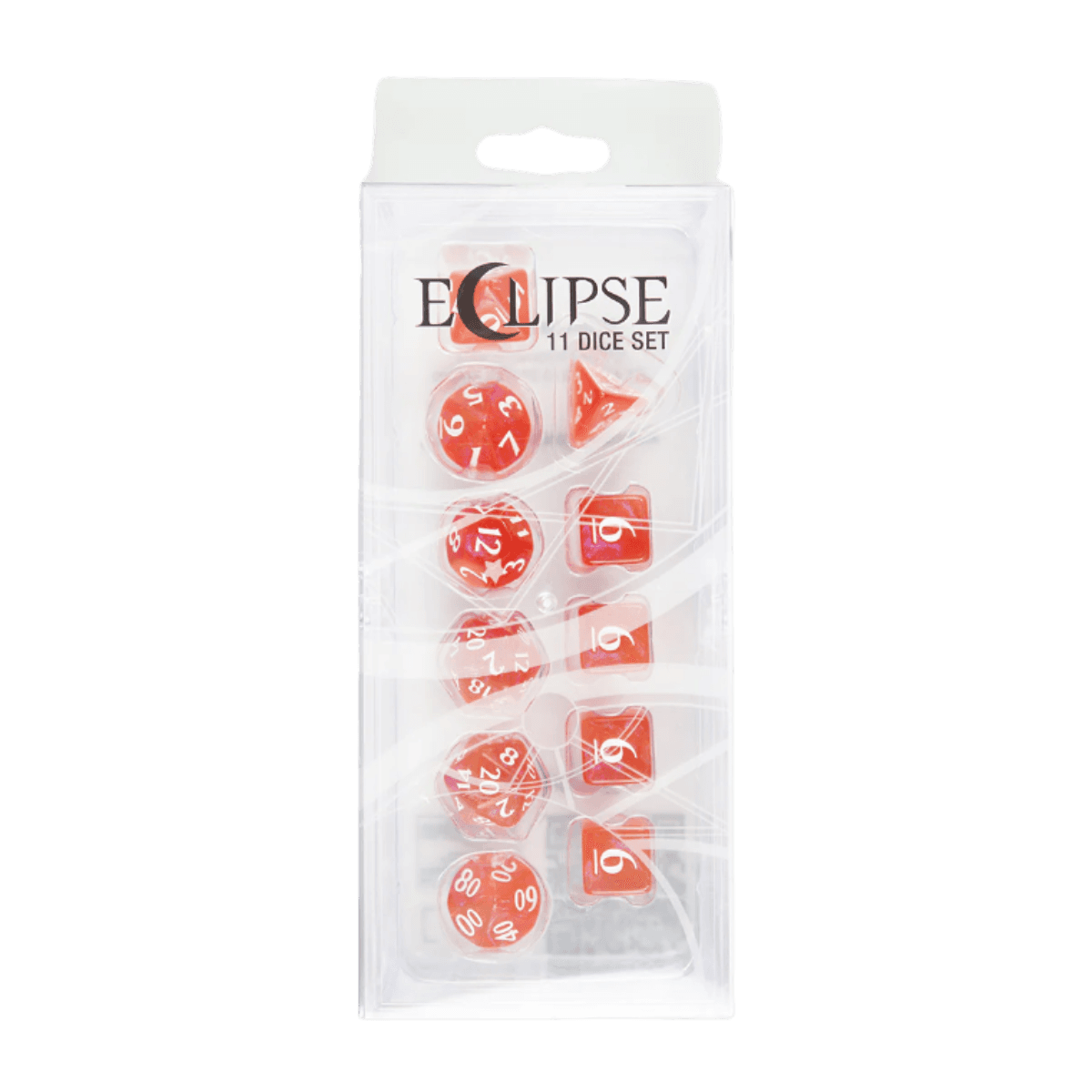 Eclipse 11 Dice Set: Apple Red