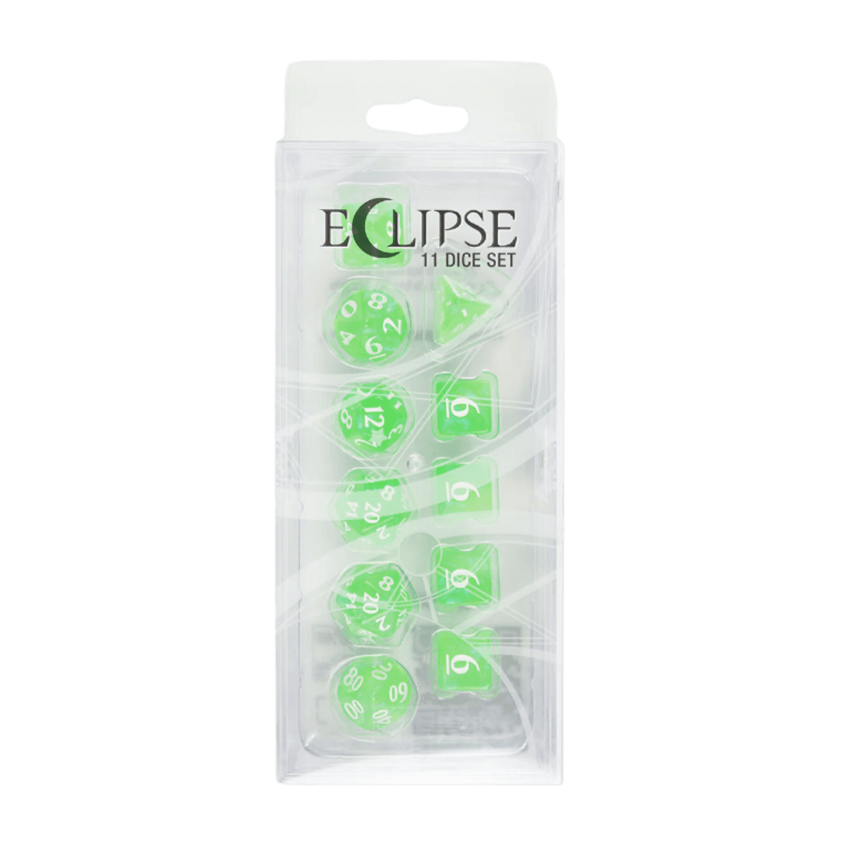 Eclipse 11 Dice Set: Lime Green