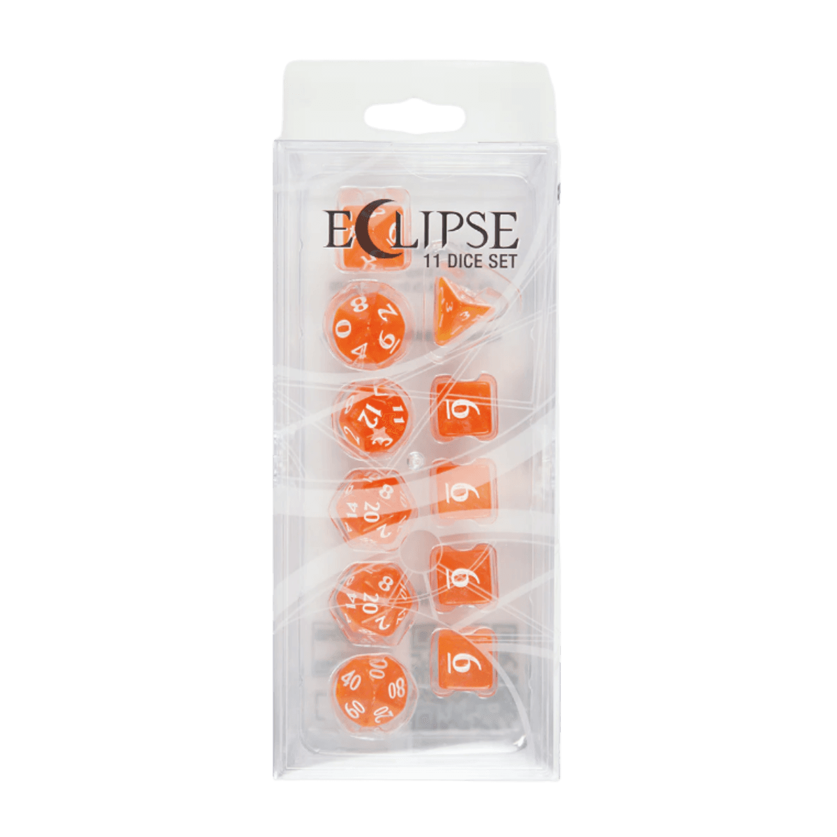 Eclipse 11 Dice Set: Pumpkin Orange