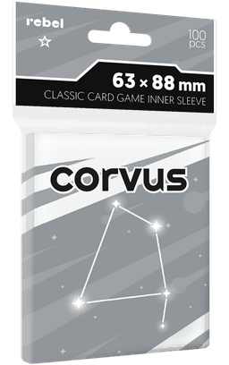 Koszulki na karty Rebel (63x88 mm) Corvus Inner Sleeve Light, 100 sztuk