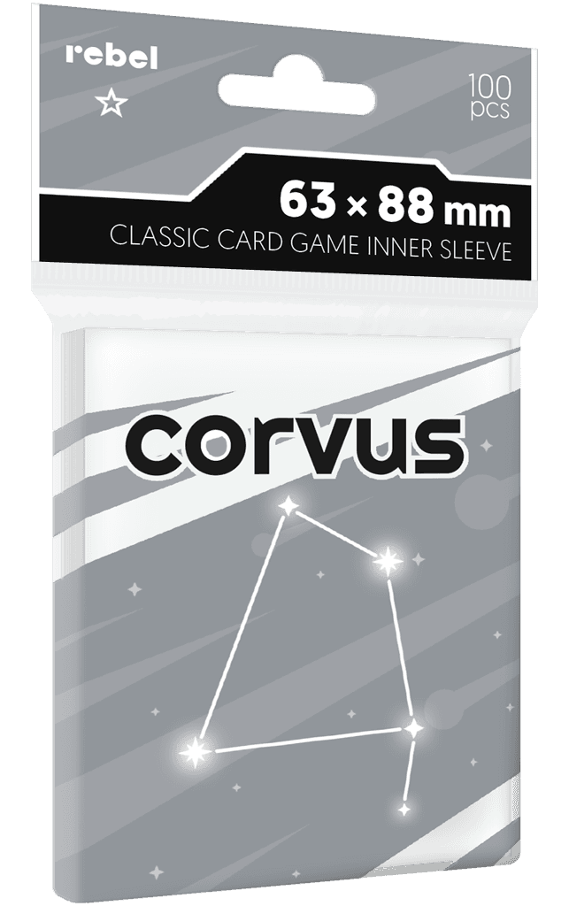 Koszulki na karty Rebel (63x88 mm) Corvus Inner Sleeve Light, 100 sztuk