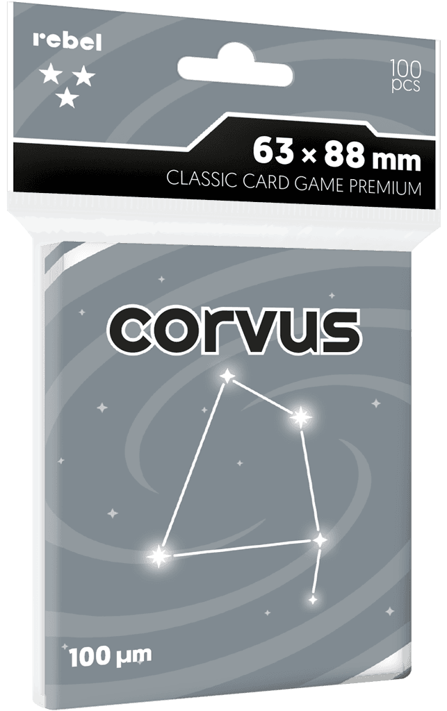Koszulki na karty Rebel (63x88 mm) Corvus Premium, 100 sztuk