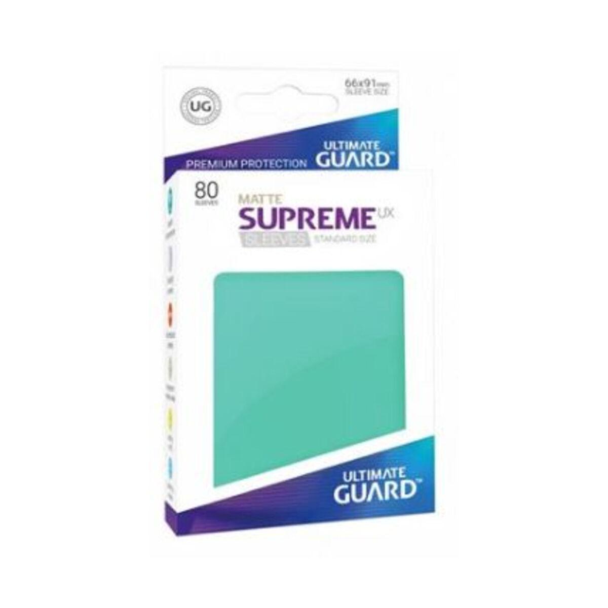 80 Ultimate Guard Supreme UX Matte Sleeves (Turquoise)