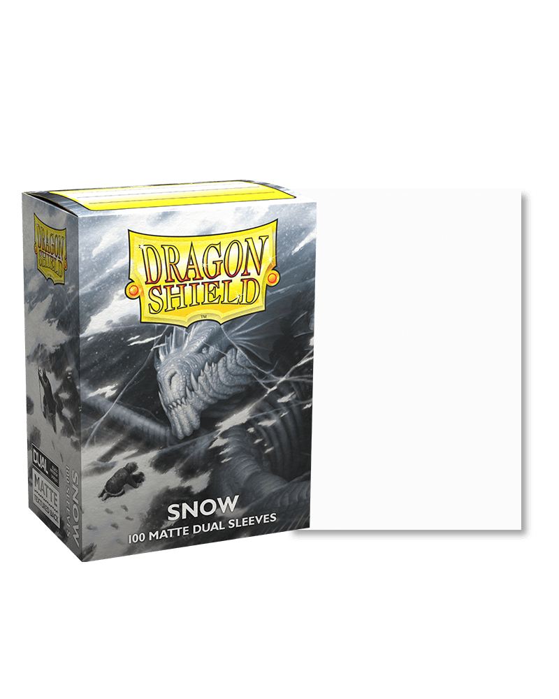 100 Dragon Shield Sleeves (Matte Dual Snow)