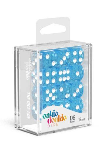 Oakie Doakie Dice D6 Speckled-Light Blue 12