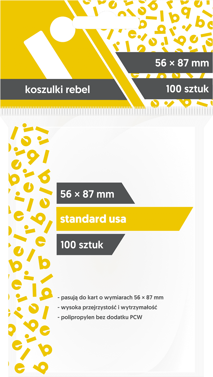 Koszulki na karty Rebel (56x87 mm) "Standard USA", 100 sztuk