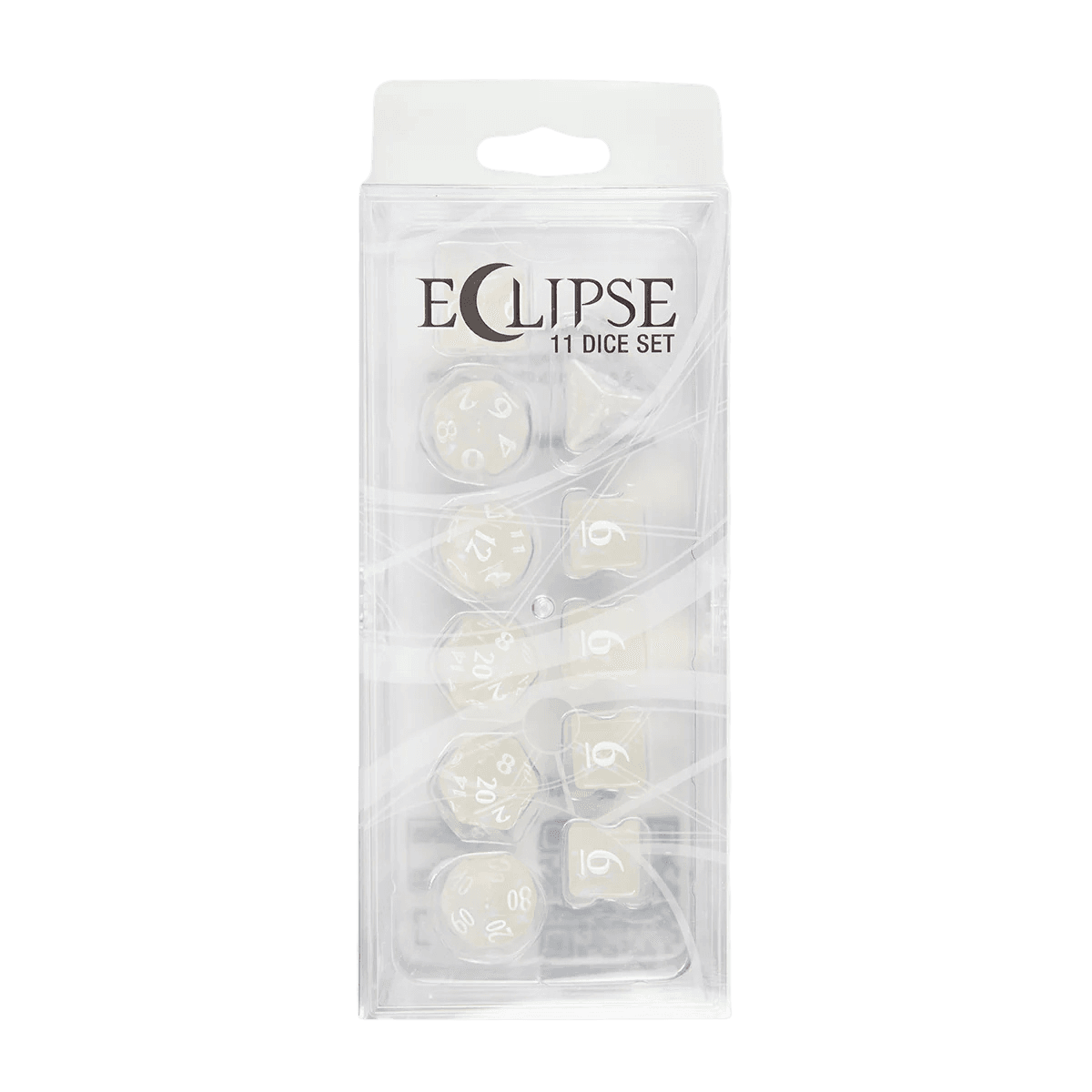 Eclipse 11 Dice Set: Arctic White