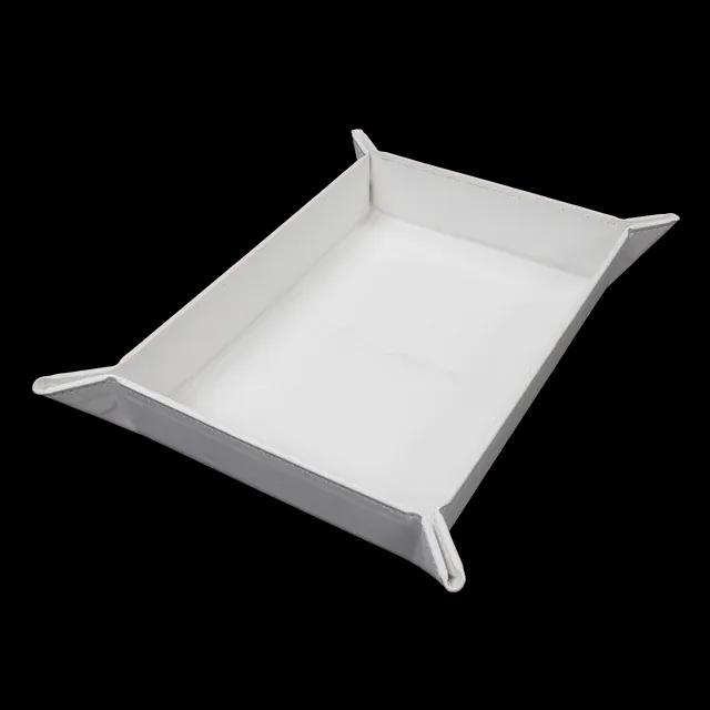 Vivid Magnetic Foldable Dice Tray - White