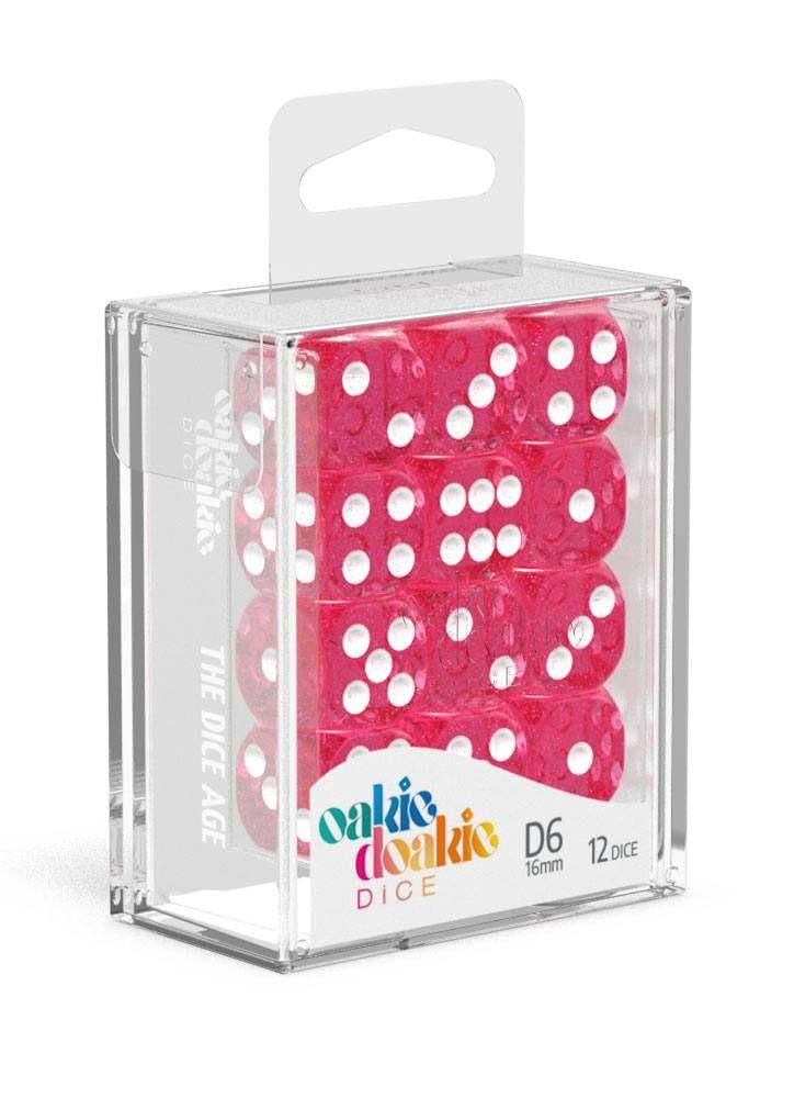 Oakie Doakie Dice D6 Speckled-Pink 12