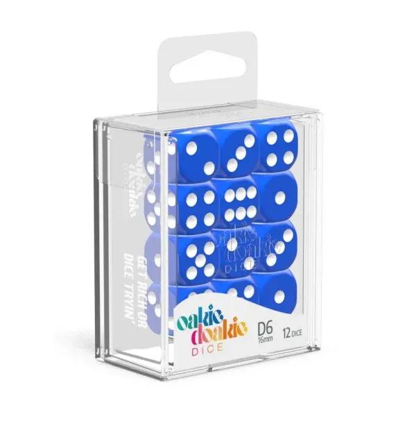 Oakie Doakie Dice D6 Solid-Blue 12