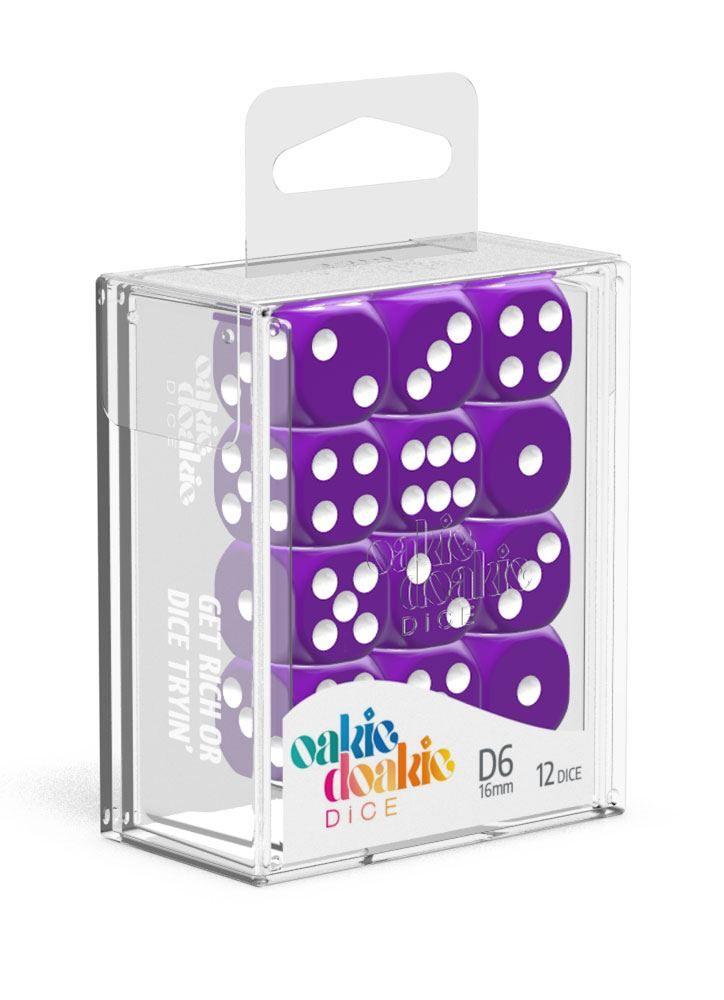 Oakie Doakie Dice D6 Solid-Purple 12