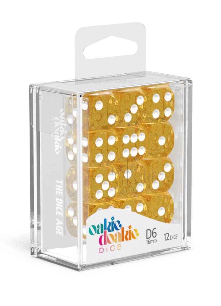 Oakie Doakie Dice D6 Speckled-Orange 12