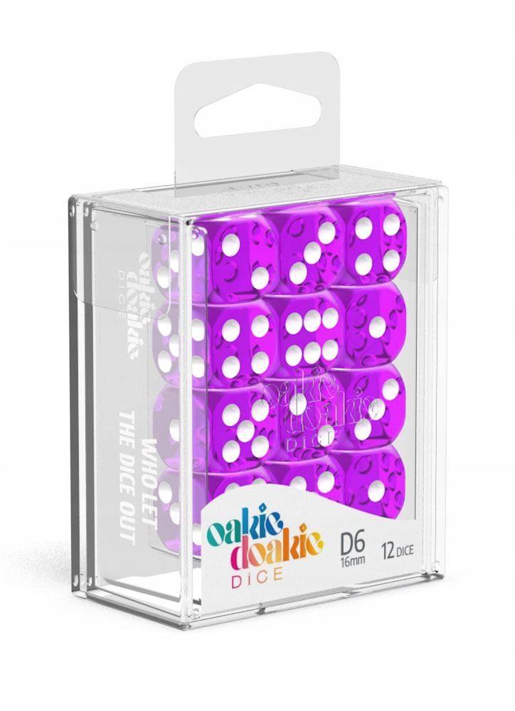 Oakie Doakie Dice D6 Translucent-Purple 12