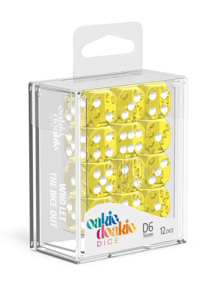 Oakie Doakie Dice D6 Translucent-Yellow 12