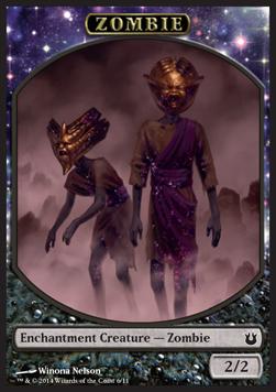 Zombie Token (Black 2/2 Enchantment)