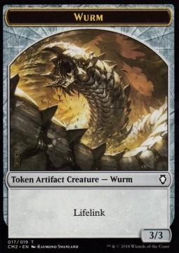 Wurm Token (Artifact 3/3 Lifelink)