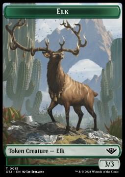 Elk Token (G 3/3) // Treasure Token