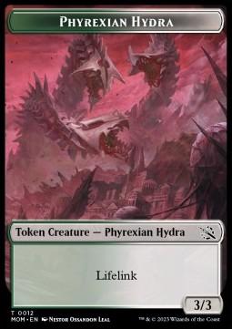 Phyrexian Hydra Token (Green and White 3/3 Lifelink)