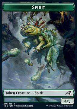 Spirit Token (G 4/5) // Samurai Token (W 2/2)