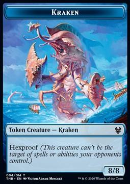 Kraken Token (Blue 8/8 Hexproof)