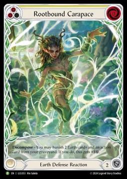 Rootbound Carapace (Yellow) (Extended Art Rainbow Foil)