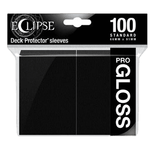 100 Ultra Pro Pro-Gloss Eclipse Sleeves (Jet Black)