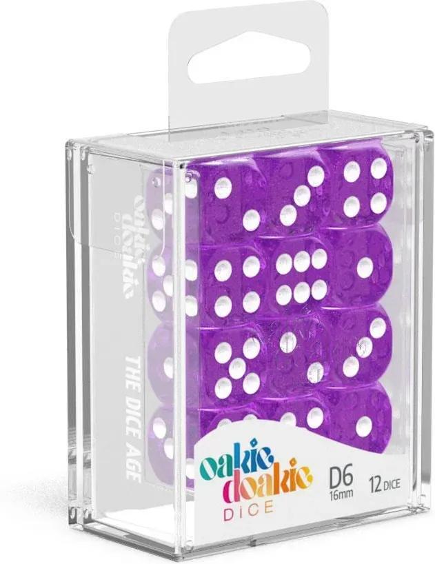 Oakie Doakie Dice D6 Speckled-Purple 12
