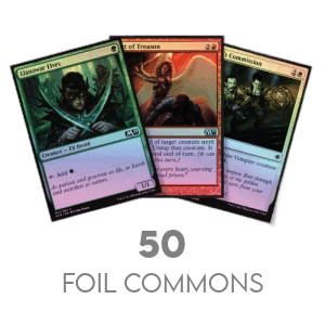 50 random FOIL Commons