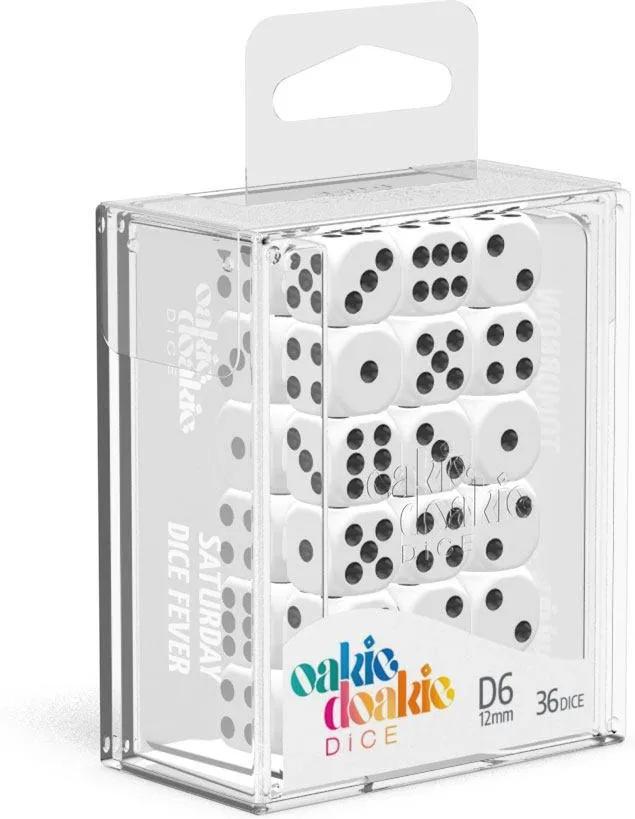 Oakie Doakie Dice D6 Solid-White 36