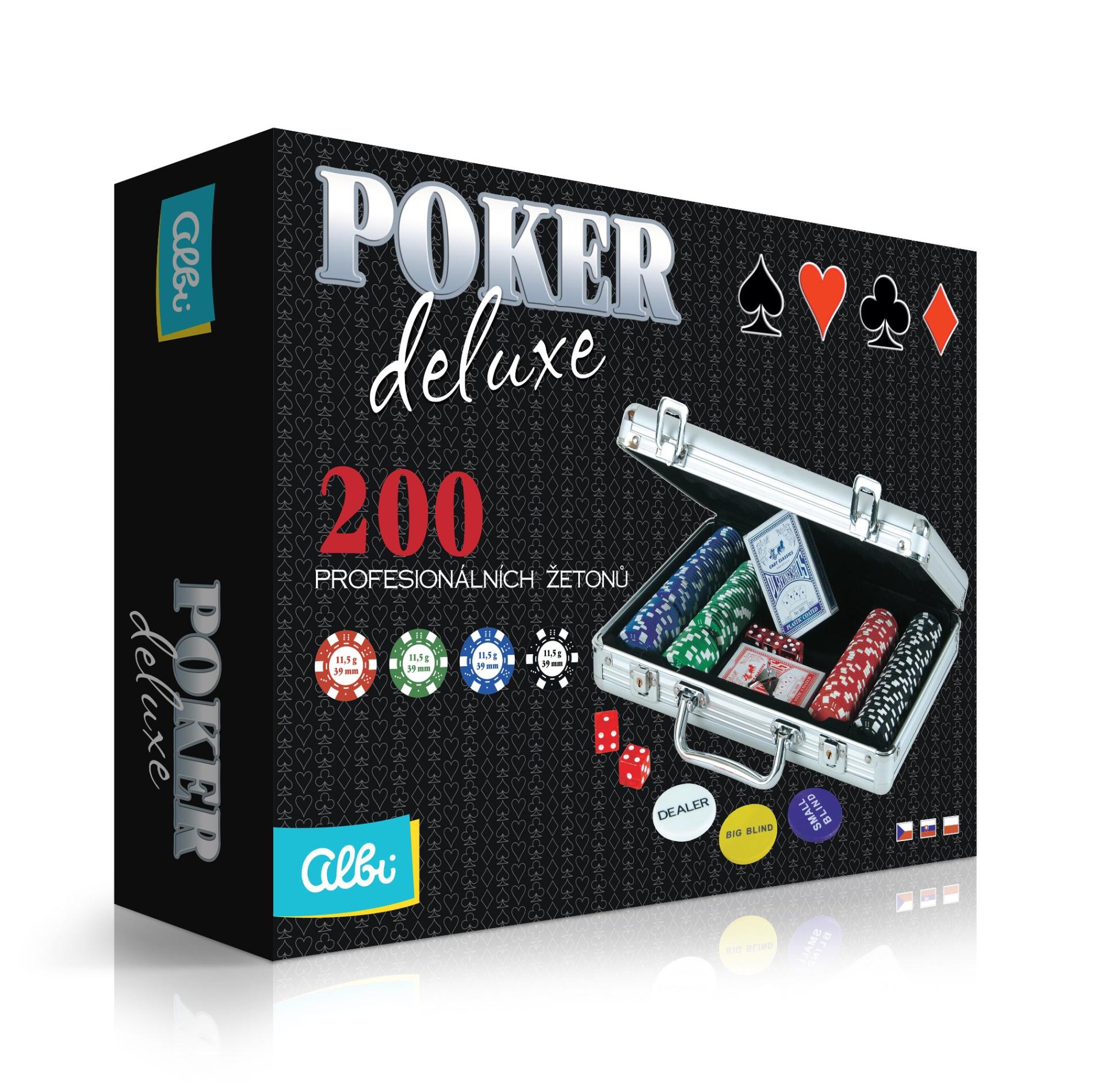 Poker Deluxe 200 żetonów ALBI