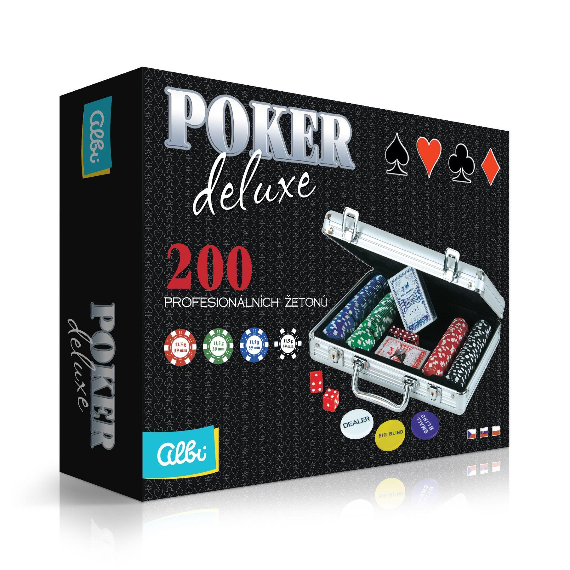 Poker Deluxe 200 żetonów ALBI