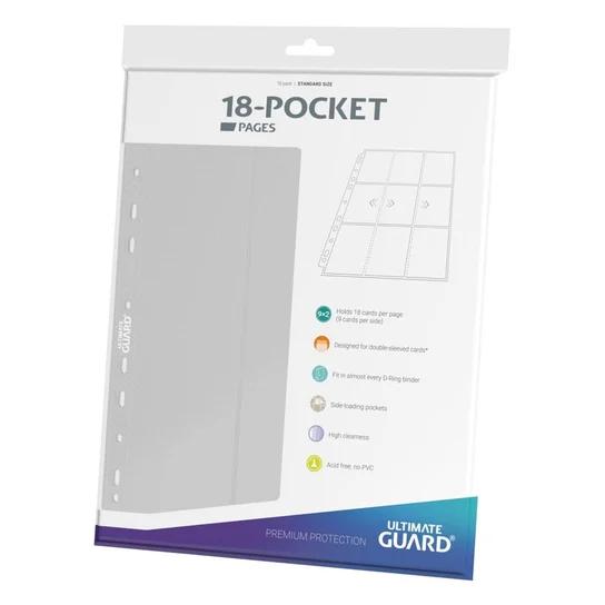 10 Ultimate Guard 18-Pocket Side-Loading Pages (White)