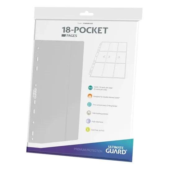 10 Ultimate Guard 18-Pocket Side-Loading Pages (White)